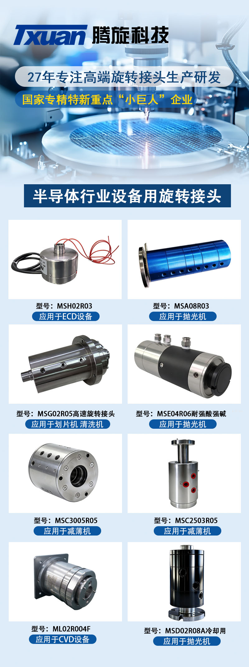 騰旋半導體旋轉接頭