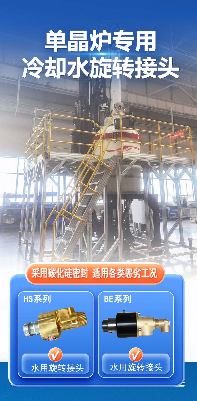 實例分享丨騰旋旋轉接頭在單晶爐上的應用！